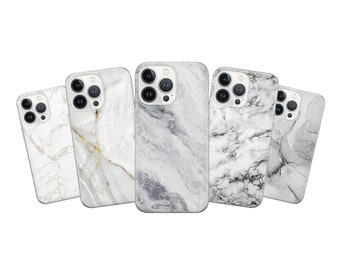 Marmorerat telefonskal Estetiskt fodral passar iPhone 17 Pro Max, 16 Pro, 15, 14, 13, 12, 11 & Samsung S25, S24, A56, A16, Pixel 10, 9