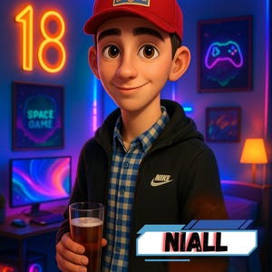 Personalized 3D Cartoon Portrait from Photo – Custom Pixar-Style Family or Couple Illustration, Unique Animated Character Art