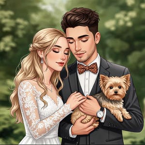 Pet Portraits, Custom Cartoon Pet Art, Painted Portrait From Photo, Dog Painting, Animal Portrait, Dog Portrait Custom, Digital File