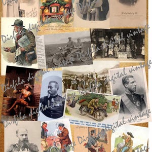 48 Vintage Fotos und Postkarten von gutaussehenden Männern. Hochwertiger Download, Ephemera für Junk-Magazin und Scrapbook