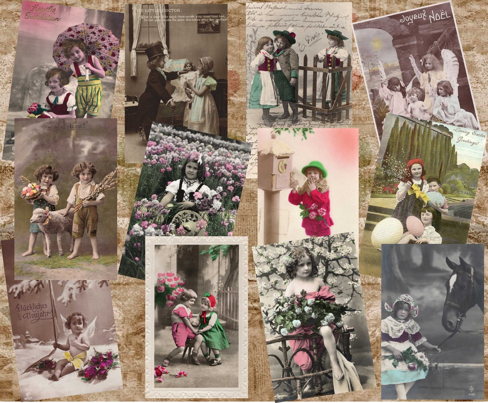 36 Vintage Photographs of Children, High Quality Digital Downloads ...