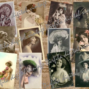 Vintage Photographs and Postcards Women, High Quality Download