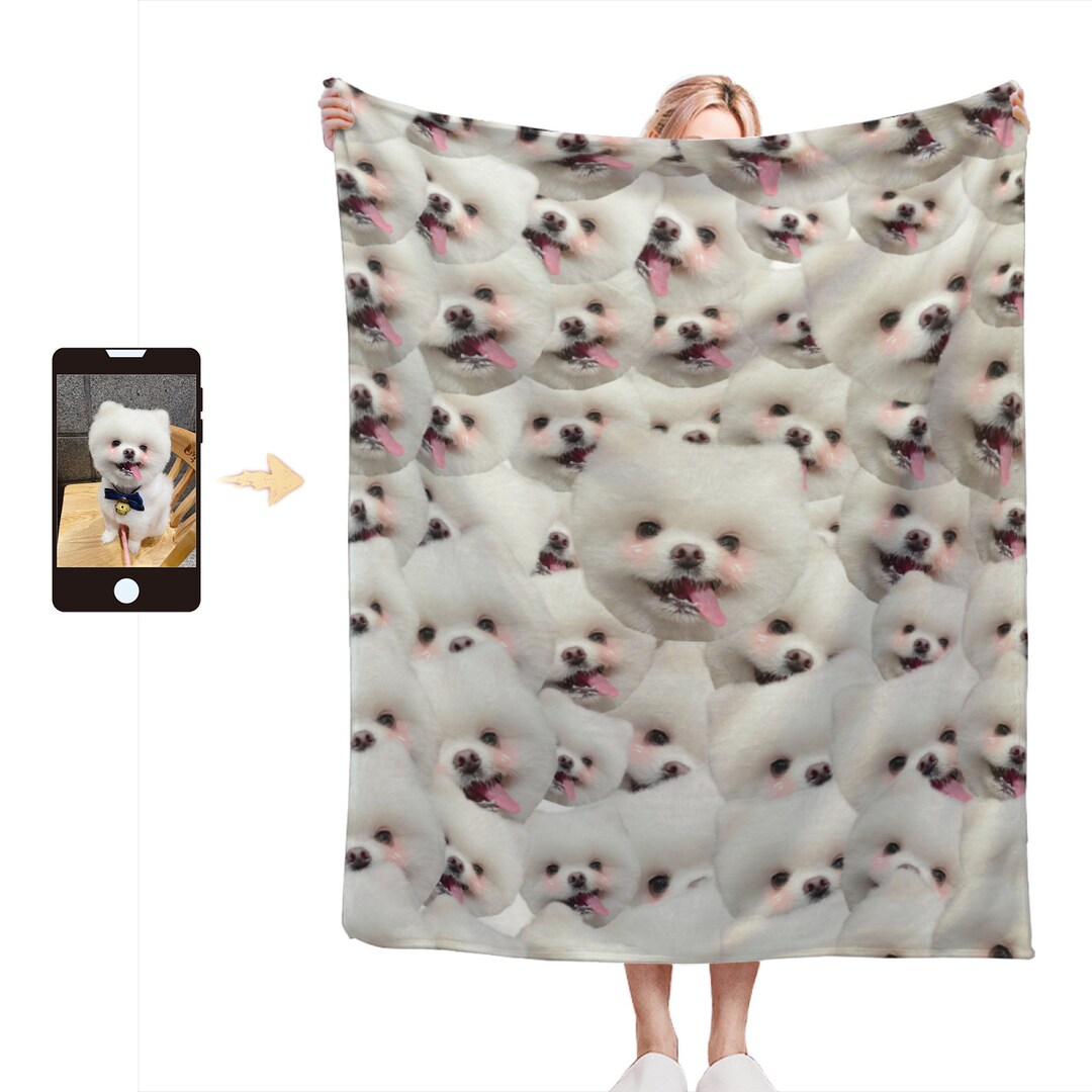 Custom Face Blanket, Personalized Photo Face Blanket, Funny Photo ...