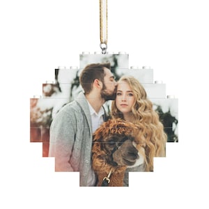 Personalized Block Puzzle, Diamond Block Puzzle Hanging, Christmas Gift, Anniversary Gift, Home Decoration, Birthday, Wedding Gift