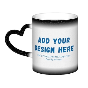 Custom Coffee Mug with Photos Custom Personalized Coffee Mugs Custom Text Mug Personalized Coffee Cup Customized Colour Changing Cups