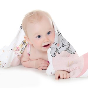 Custom Baby Blankets with Name, Personalized Name Blankets Gift for baby, Soft Flannel Nursery Blankets, Baby Newborn Blanket Gift