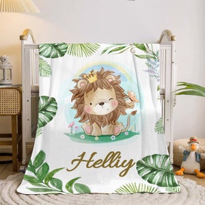Personalized Baby Name Blankets for Boy, Custom Flannel Baby Blanket with Name, Customized Newborn Blanket, Infant Blanket
