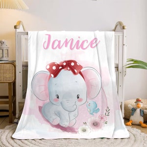 Custom baby Blanket with Name | Personalized Baby Blankets for Girl | Blanket Gift  | Baby Blanket Custom