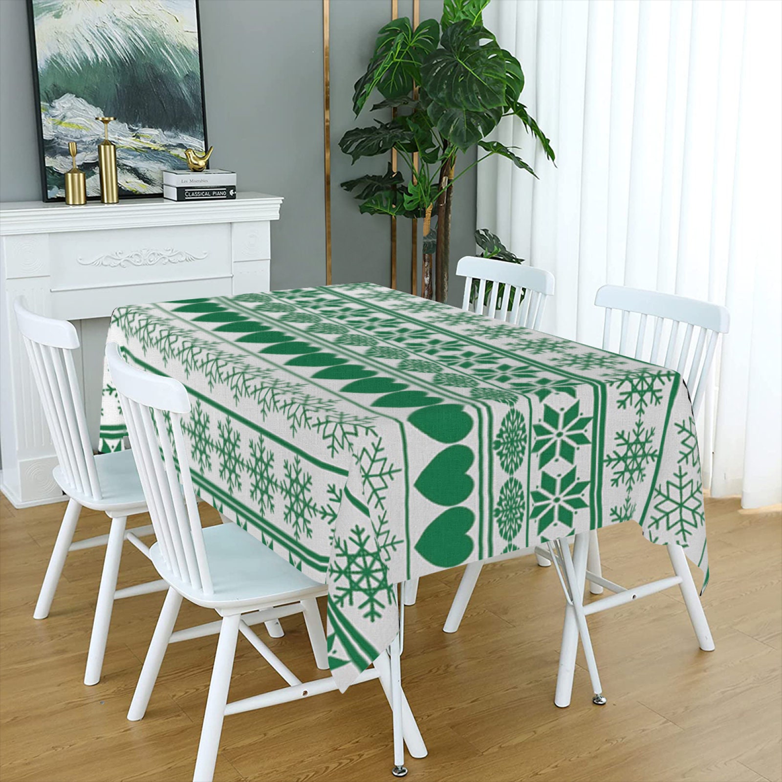 Christmas Tablecloths, Round and Rectangular Tablecloths, Customized