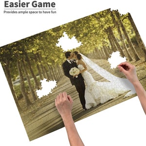 Unravel a Custom Picture Puzzle Designed Exclusively for You! Personazlied Photo Puzzle, Wedding Gift, Jigsaw Puzzles Anniversary Gift