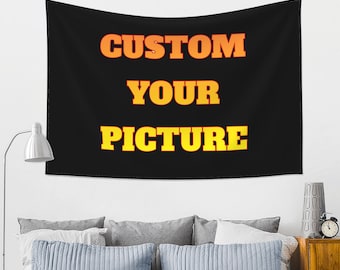 Custom Photo Tapestry, Custom Wall Tapestry, Custom Backdrop, Custom Text Tapestry, Custom Wedding Tapestry, Custom Wall Decor Tapestry Art