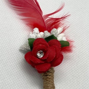 Brooch, beautiful handmade feather brooch, Hat Lapel Pin, Wedding BROOCH, Flower feather brooch suit accessory grooms outfit feather hat pin