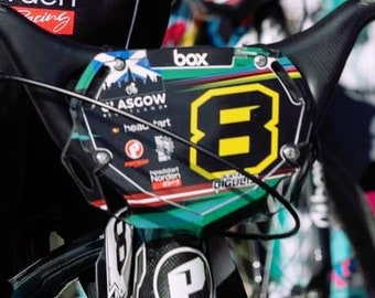 All-around BMX Numberplate Sticker | Bmx Race | Race numberplate | Custom Racing Plate | Glasgow Uci Bmx World Championship | USA BMX Grands