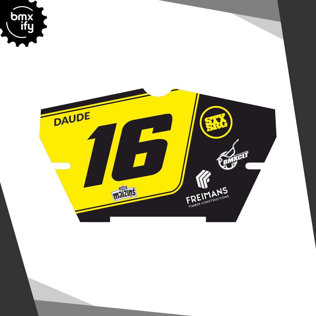 Bmx Racing Number Plate BMX Numberplate Decal Team Staystrong Inspired | Bmx Race | Race ...