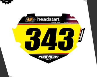 BMX Numberplate Sticker Motocross inspired | Bmx Race | Race numberplate | Custom Racing Plate | Bmx World Championship | USA BMX Grands
