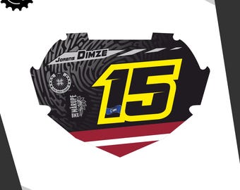 Unique Fingerprint Bmx Plate Sticker | Personalized Racing Decal | Bmx World Championships | Standout Custom Designs | USA Bmx Grands