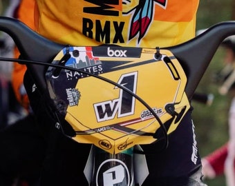 Full-wrap BMX Numberplate Sticker | Bmx Race | Race numberplate | Custom Racing Plate | Glasgow World Championship | USA BMX Grands | Decal