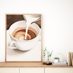 Poster di caffè, Poster stampato personalizzato, Poster di alta qualità, Stampa d'arte, Poster personalizzato