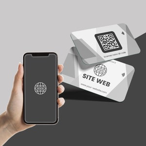 NFC-kaart Contactloze en verbonden website, NFC-kaart gepersonaliseerd met uw website, Beschikbaar in alle talen