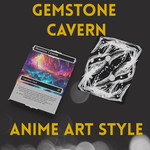 Gemstone Caverns - Commander Proxy - Anime Art Style
