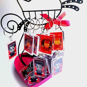 Killer Kitty Keyrings - Freddie Kruger, Pinhead | Funny Cat Keyrings | Nightmare On Elm Street Keyring | Horror Keyring | Hellraiser Keyring