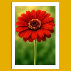 Biglietto con gerbere, biglietto per qualsiasi occasione, biglietto d'auguri, biglietto di pronta guarigione, pensando a te, natura, biglietto di condoglianze, compleanno, biglietto personalizzato