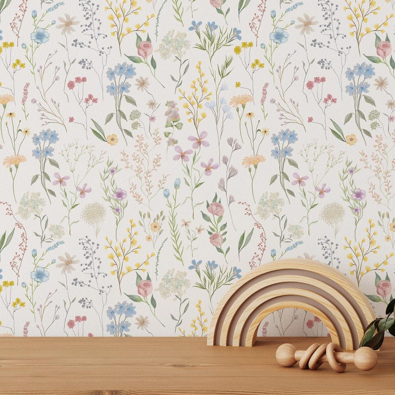 Wildflower Wallpaper - Etsy