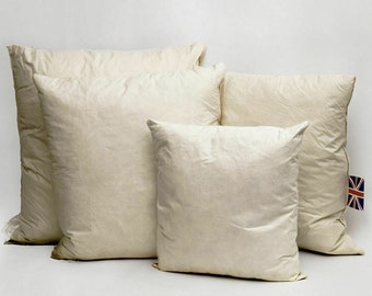 PACK OF 6 100% Natural Duck Feather Square Cushion Pad Filler Insert 18"X18"