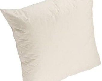 Extra Filled Handmade British Wool Balls Cushion Inserts Cotton Cover Inner Pad