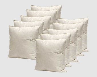 Set of 10 - Duck Feather Cushion Pads Inners Inserts Fillers Scatters