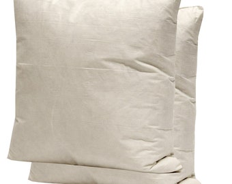 Set of 2 - Duck Feather Cushion Pads Filled Filled Inners Inserts Fillers Scatters