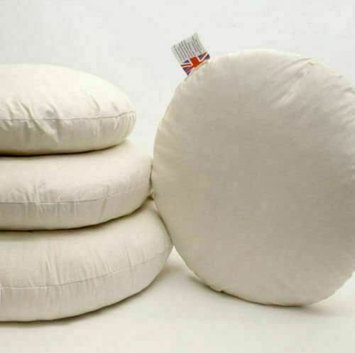 Set of Duck feather Round Cushion Inners Inserts Sofa Pillow Pads  Scatters Filler 18