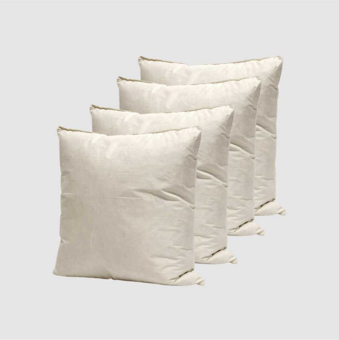 Set of 4 Duck Feather Cushion Pads Inners Inserts Fillers Scatters