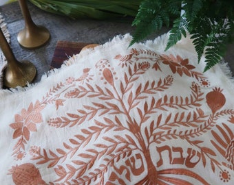 Tree Of Life | Linen Challah Cover