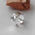 Hammered Silver Ring Chunky, Dainty Ring For Women, Adjustable Boho Ring, Silver Thumb Ring, Gift for Mother, Her, Girl, Mothers Day Gift