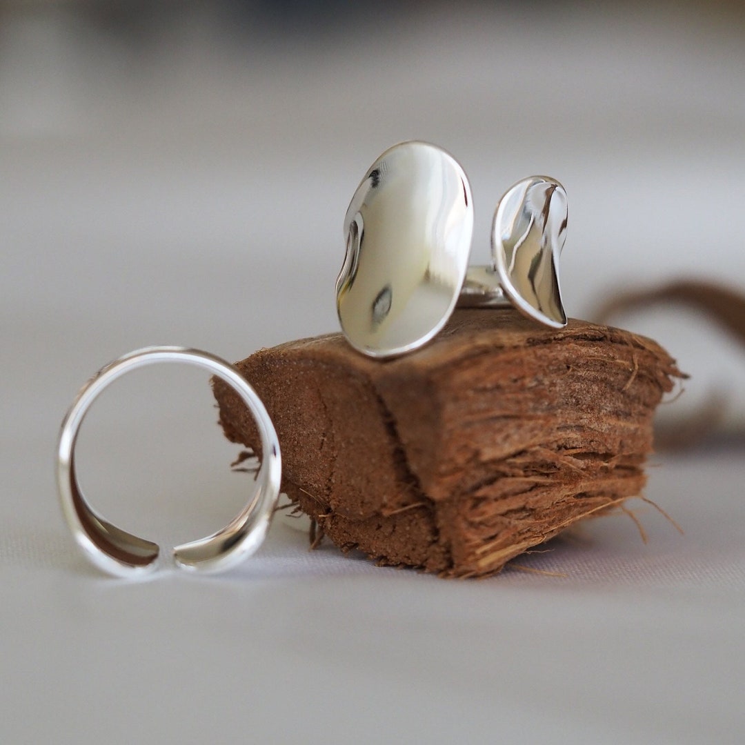 Auriselle Herrenring Verstellbar - Wikinger Vintage Design Aschen Ring