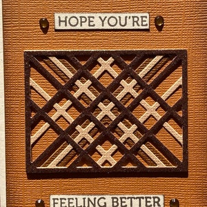 Hope You’re Feeling Better Brown Get Well Card