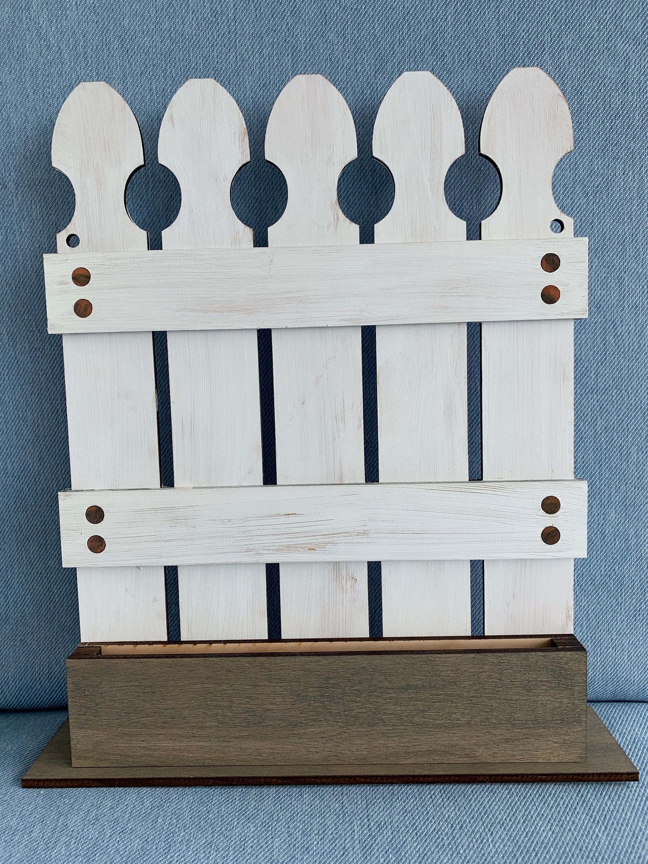 Picket Fence Sign Holder Etsy