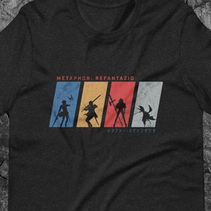 Metaphor: ReFantazio Character Silhouettes T-Shirt | Atlus JRPG Fan Art Gaming Merch