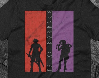 Ys X Nordics Silhouettes Tee | JRPG Gaming Fan Art Merch T