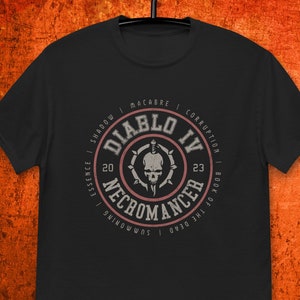 Necromancer T-Shirt | Diablo Gaming Fan Art Unisex Gamer Gift