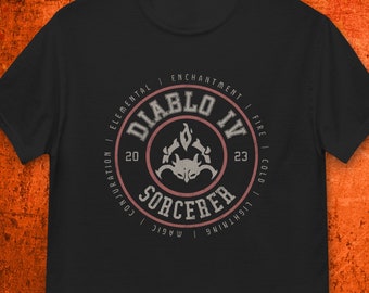 Sorcerer T-Shirt | Diablo Gaming Fan Art Unisex Gamer Gift