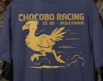 Chocobo Racing-T-shirt | Fanart-merchandise voor Final Fantasy-games