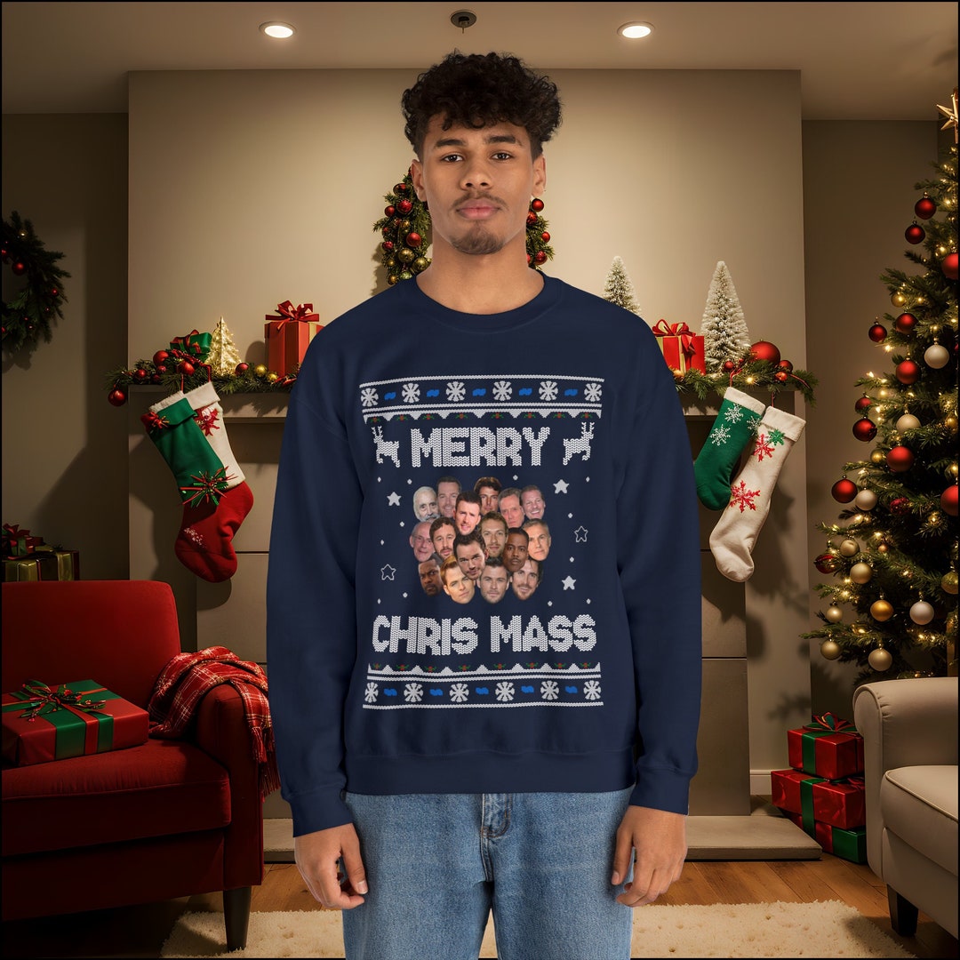 Merry Chris Mass Christmas Jumper Ugly Xmas Sweater Festive Unisex