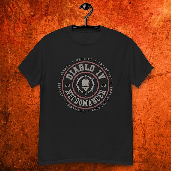 Necromancer T-Shirt | Diablo Gaming Fan Art Unisex Gamer Gift