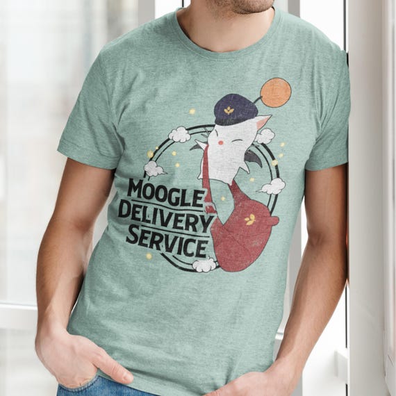 Moogle Delivery Service Tee | Final Fantasy Fan Art Game Merch