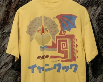 Yian Kut-Ku T-Shirt | Monster Hunter Wilds Japanese Fan Art Unisex Gaming Merch