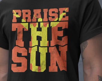 Camiseta Praise The Sun / Arte de fan de Dark Souls, artículos de videojuegos
