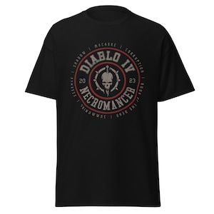 Necromancer T-Shirt | Diablo Gaming Fan Art Unisex Gamer Gift