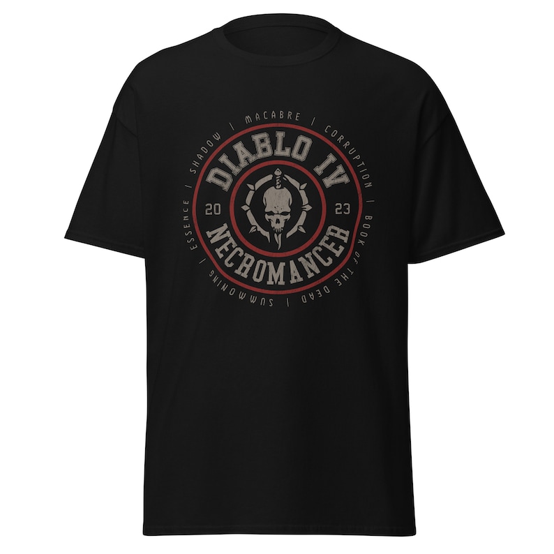 Necromancer T-Shirt | Diablo Gaming Fan Art Unisex Gamer Gift